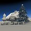 Winter Snow Christmas Scene
