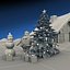 Winter Snow Christmas Scene