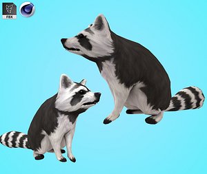 raccoon beast animal 3D model