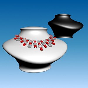 necklace display stand 3d 3ds
