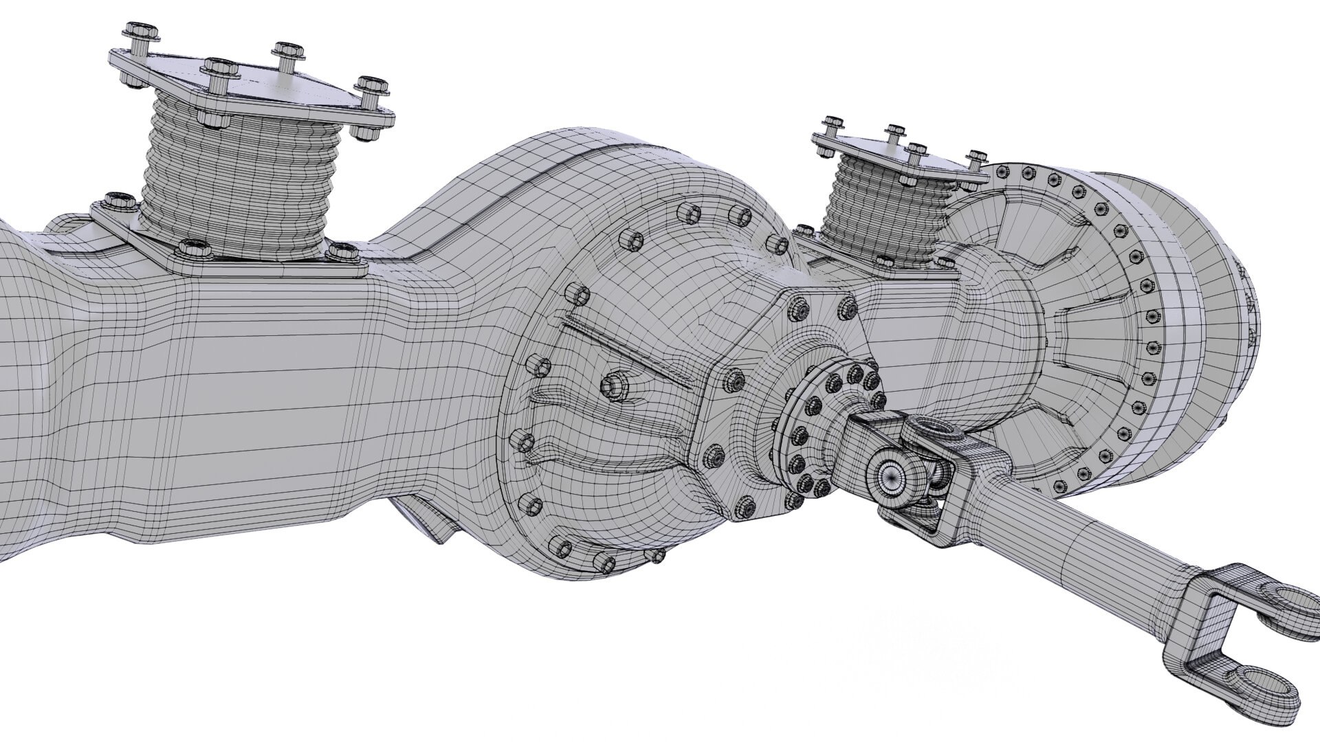 3D Model Suspension Axle Rear - TurboSquid 1581681