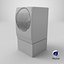 Futuristic Washing Machine 3D