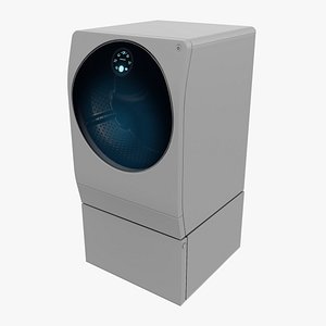Futuristic Washing Machine 3D