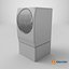 Futuristic Washing Machine 3D