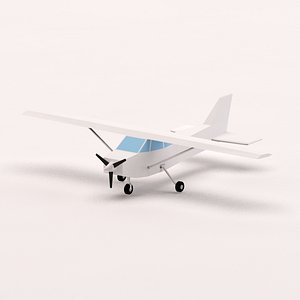 Cartoon low poly light plane