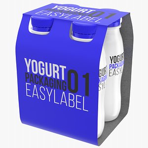 yogurt pack 3D