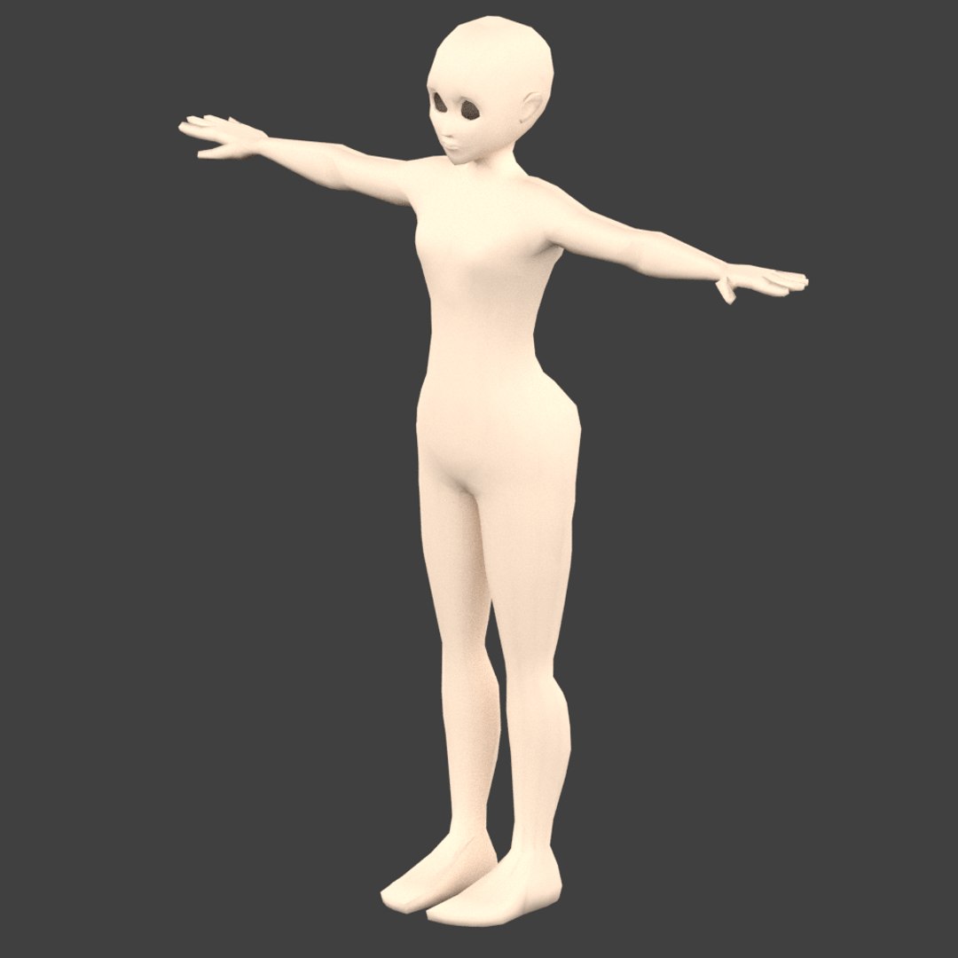 Female body base 3D - TurboSquid 1359942