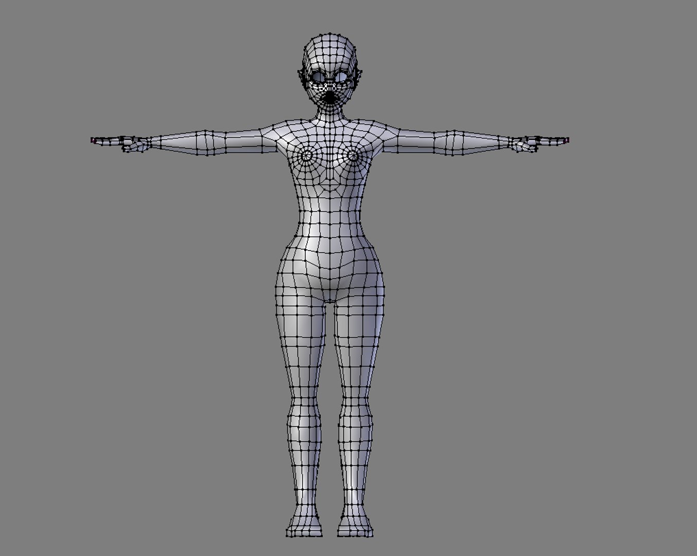 Female Body Base 3d - Turbosquid 1359942