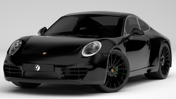 3D Porsche 911 Black - TurboSquid 1800538