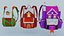 Tasche 3x Merry Tidings Rucksack