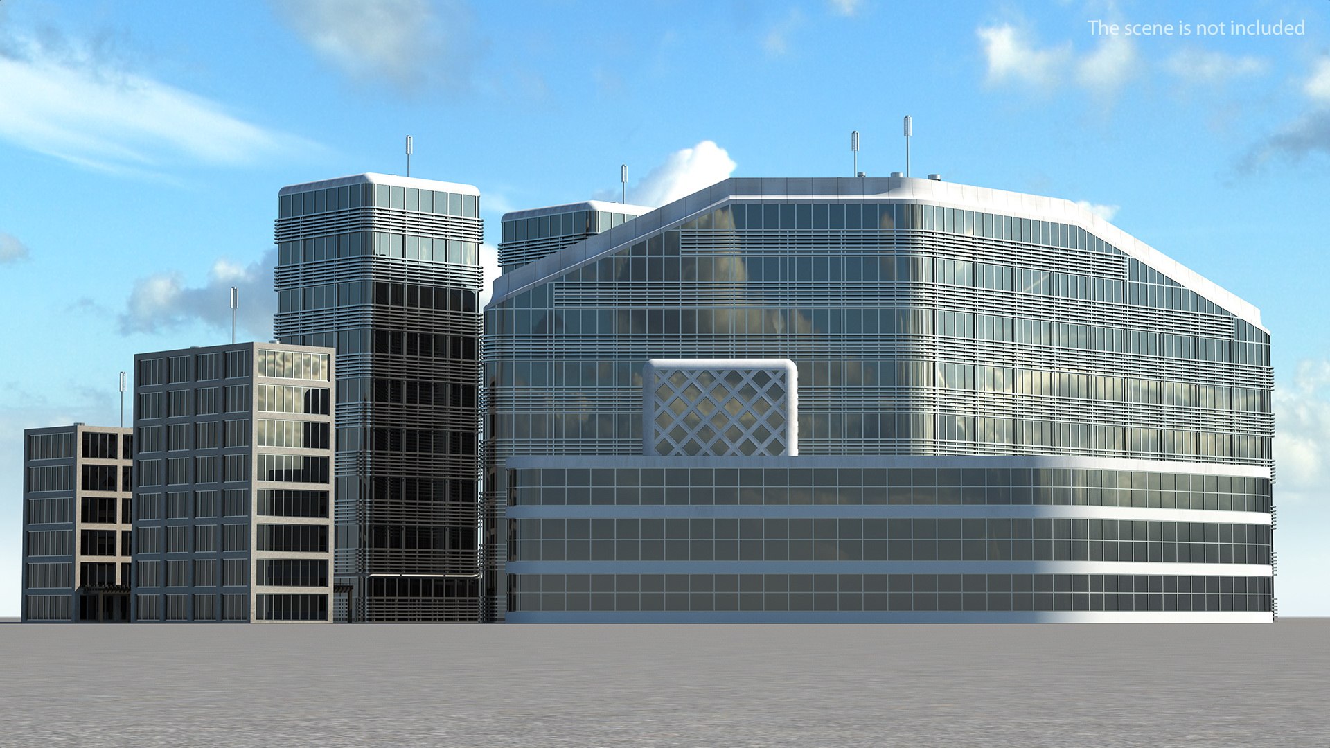 Airport Building 3D model preview