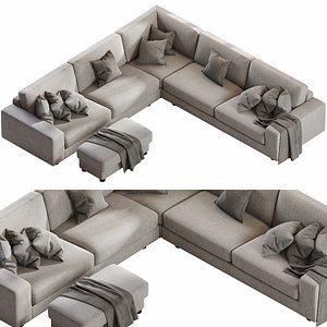 Modern italian sofa 4 3D model