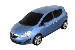 opel meriva 2011 3d model