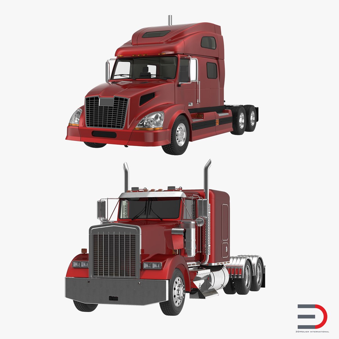 Semi Trailers Collection 3D model preview