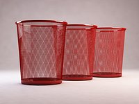 BIN---Wastepaper basket with iron mesh