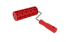brick embossed paint roller 3D