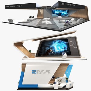 Futuristic Exhibition Stand Collection 3 in 1