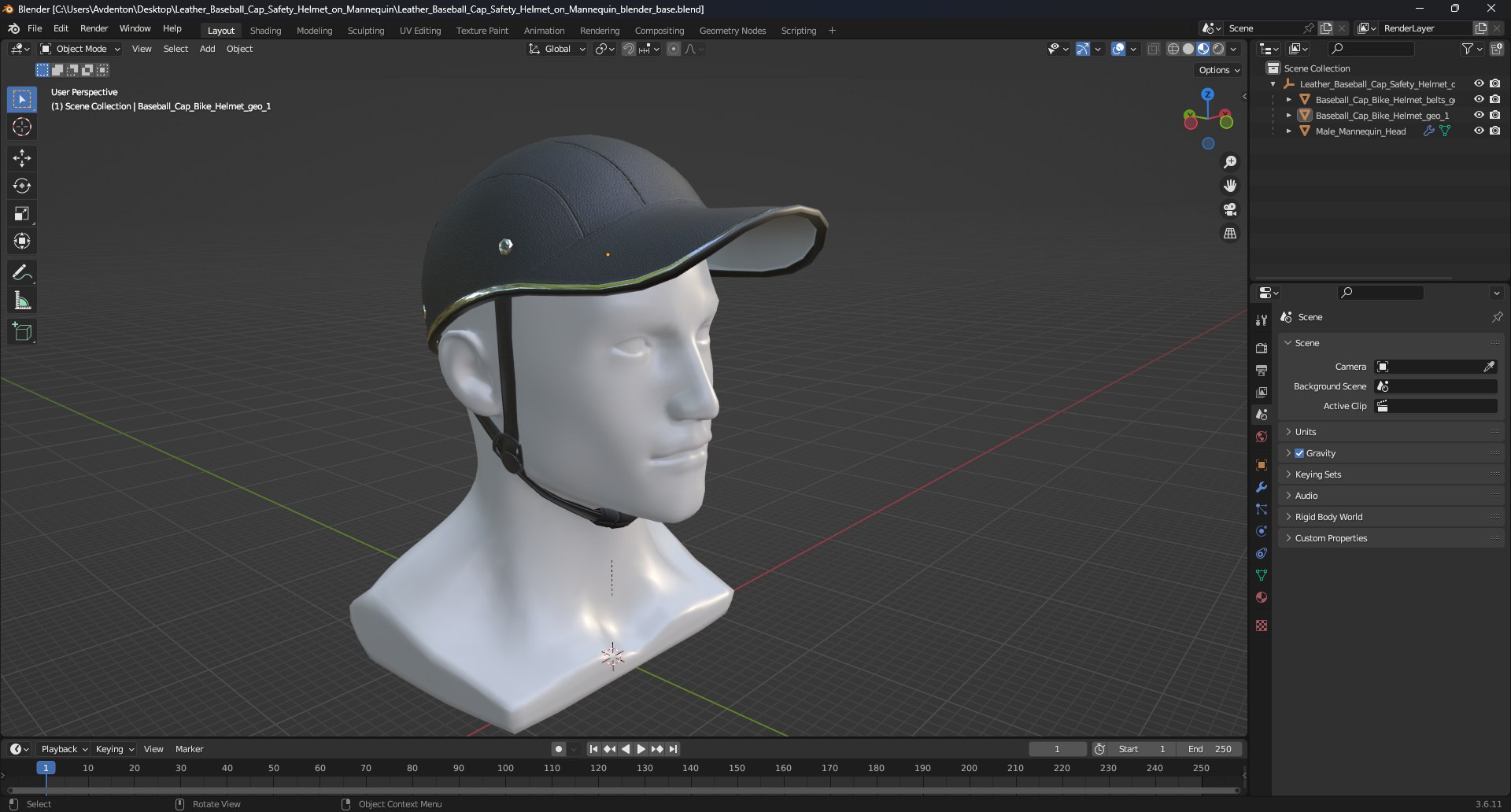Leather Baseball Cap Safety Helmet on Mannequin model https://p.turbosquid.com/ts-thumb/VM/nZv14a/dO/leatherbaseballcapsafetyhelmetonmannequinmb3dmodel035/jpg/1727761559/1920x1080/fit_q87/d943ea4ca56fd7fa6fe3858f7bb7fd5f0e11ef46/leatherbaseballcapsafetyhelmetonmannequinmb3dmodel035.jpg