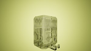 3D BMO Voxel Art - Adventure Time Fan Art