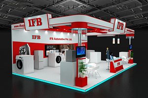 3 Side open stand 3D model