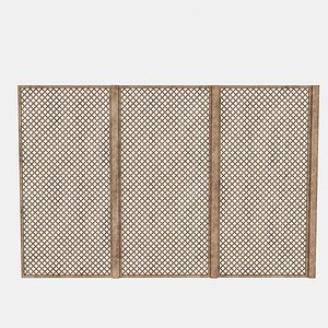 wooden separator 3D model