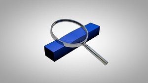 magnifying glass 3D