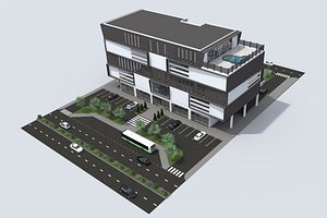 building exterior mall shopping 3D model