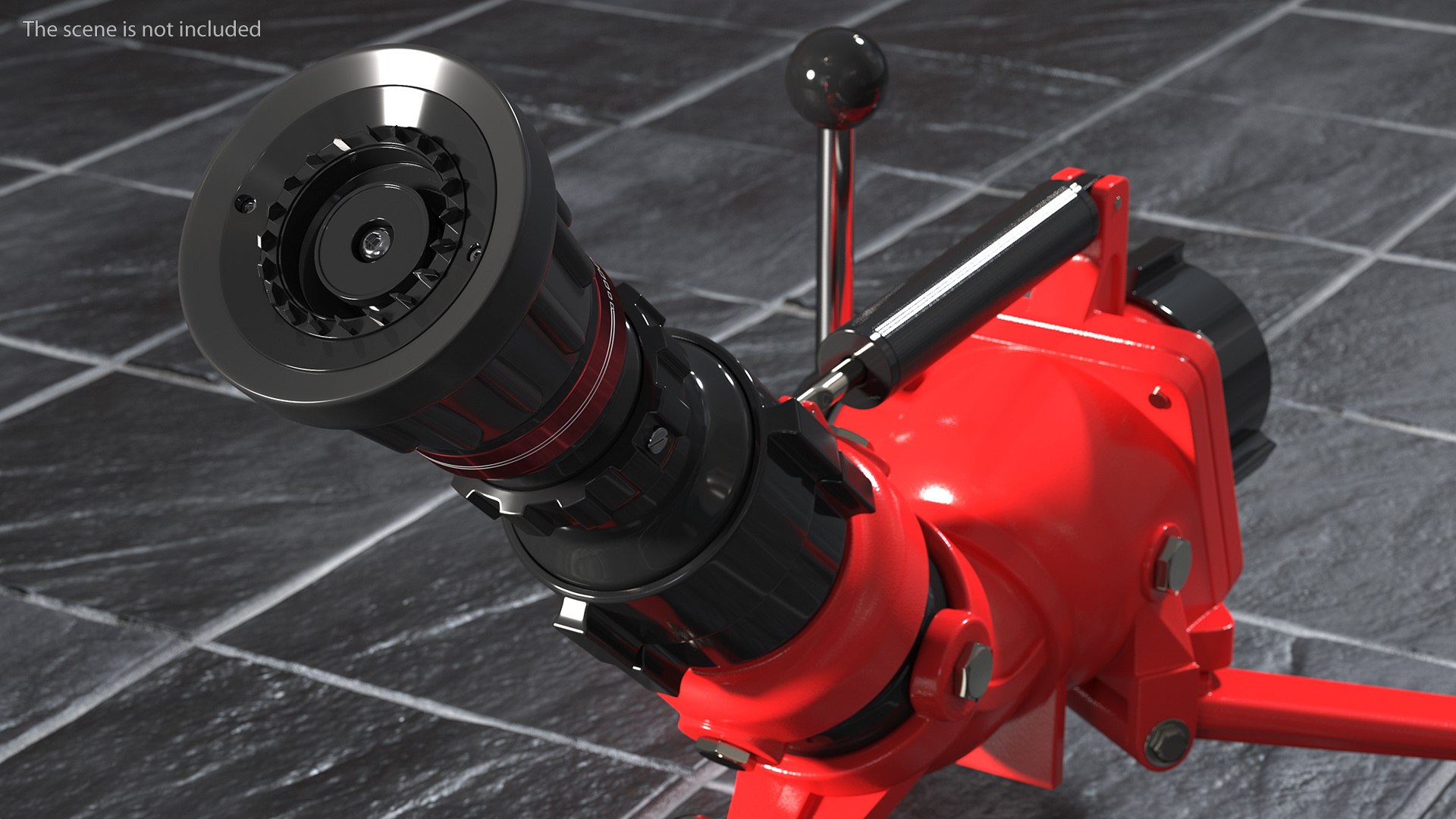 3D Rosenbauer RB 6 Fire Portable Monitor model - TurboSquid 1753465