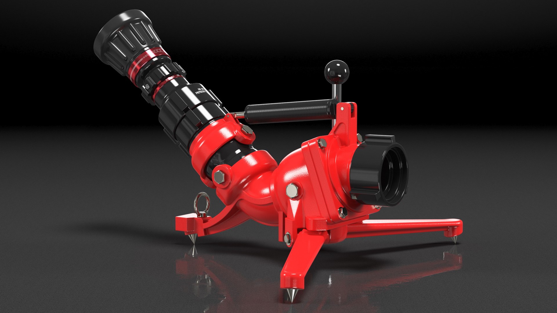 3D Rosenbauer RB 6 Fire Portable Monitor model - TurboSquid 1753465