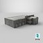 Extérieur et intérieur d'un ancien atelier sale, toutes les textures PBR Unity UE
