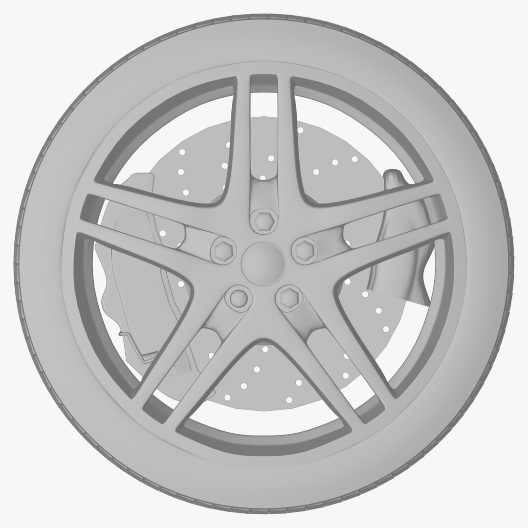 rim wheel sport stock 3d c4d