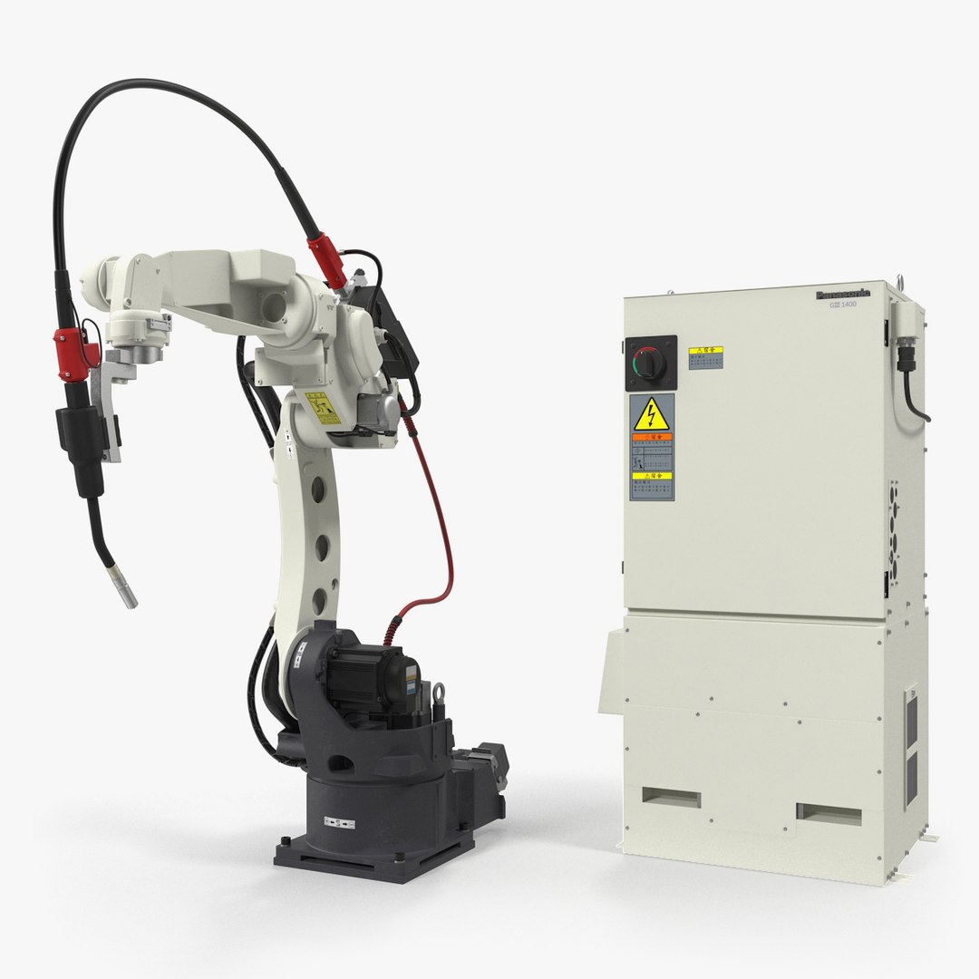 3D panasonic tm1400 welding robot model https://p.turbosquid.com/ts-thumb/VN/648Ohz/YMJ85wKD/panasonictm1400weldingrobotwithpowersupplyriggedmb3dmodel000/jpg/1537207556/1920x1080/fit_q87/ab953068893a35c9f7243c08fadd3a381dea3943/panasonictm1400weldingrobotwithpowersupplyriggedmb3dmodel000.jpg