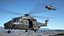3D NH90 Army Multirole Helicopter Green Camo with Interior Rigged for Cinema 4D model