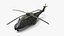 3D NH90 Army Multirole Helicopter Green Camo with Interior Rigged for Cinema 4D model