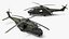 3D NH90 Army Multirole Helicopter Green Camo with Interior Rigged for Cinema 4D model
