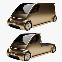 Aergia CargoVan and Aergia FlatBed original utility vehicles