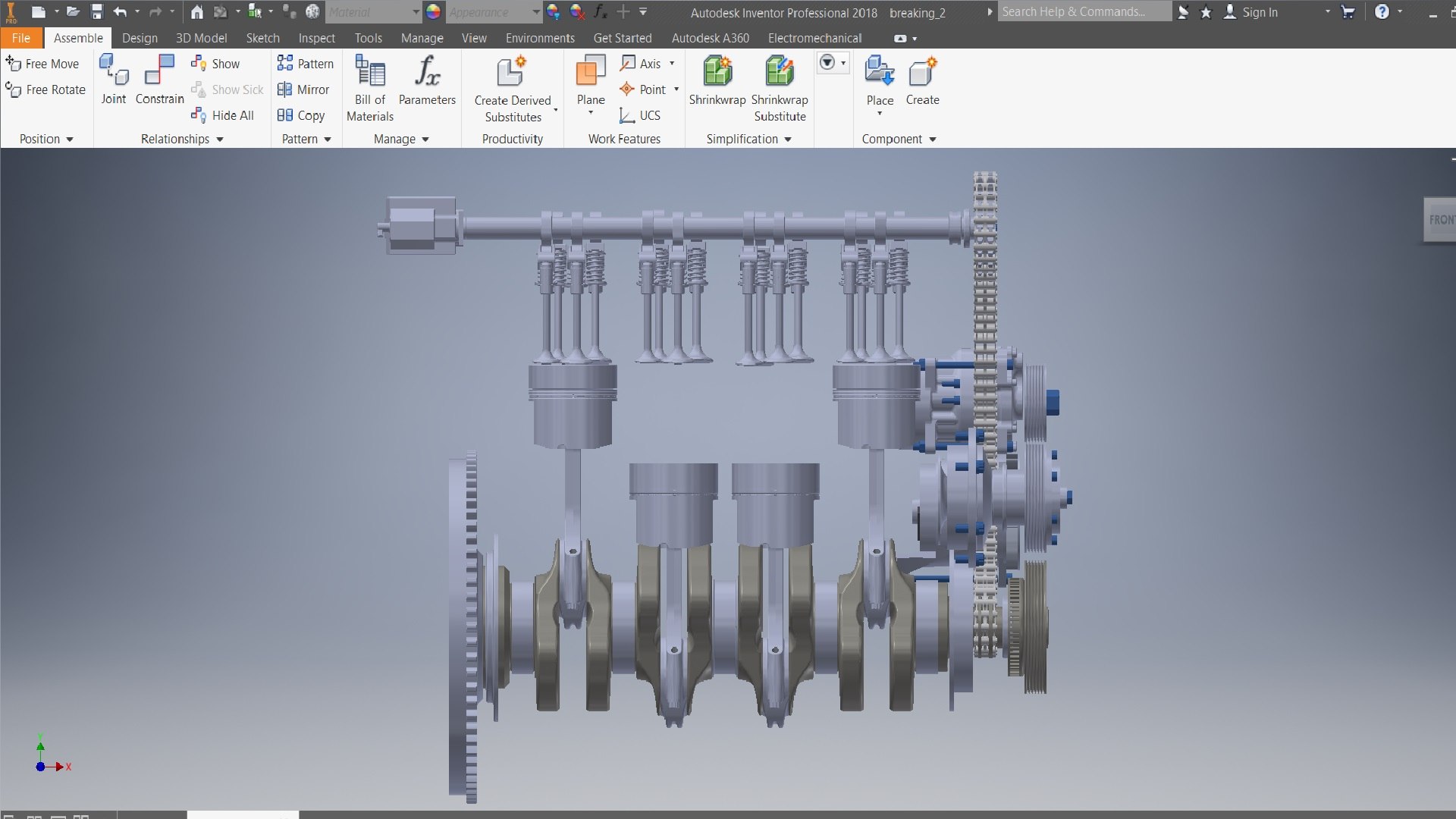3D I4 Crankshaft Diezel Engine 3d Model Model - TurboSquid 2338141
