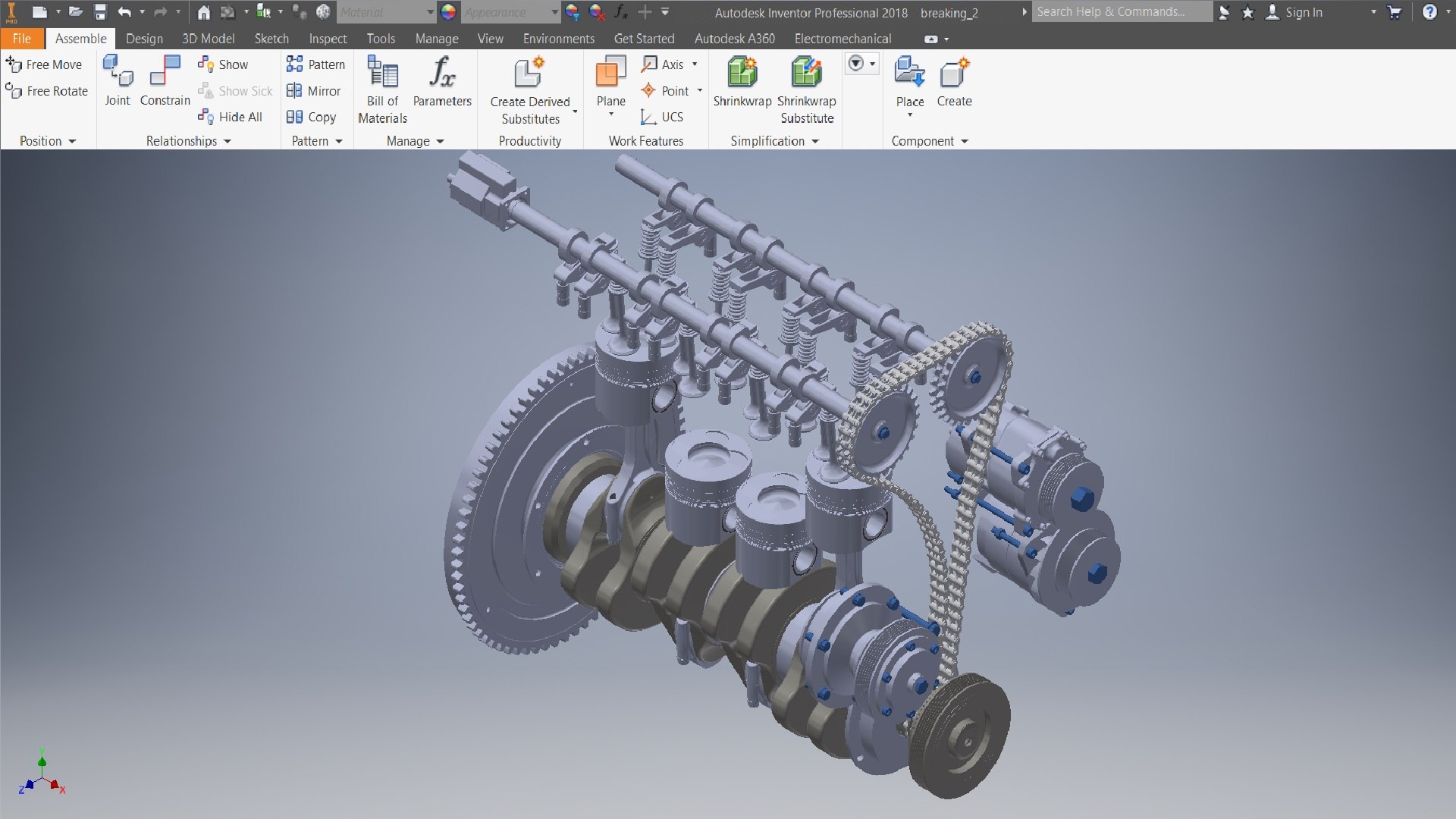 3D I4 Crankshaft Diezel Engine 3d Model Model - TurboSquid 2338141