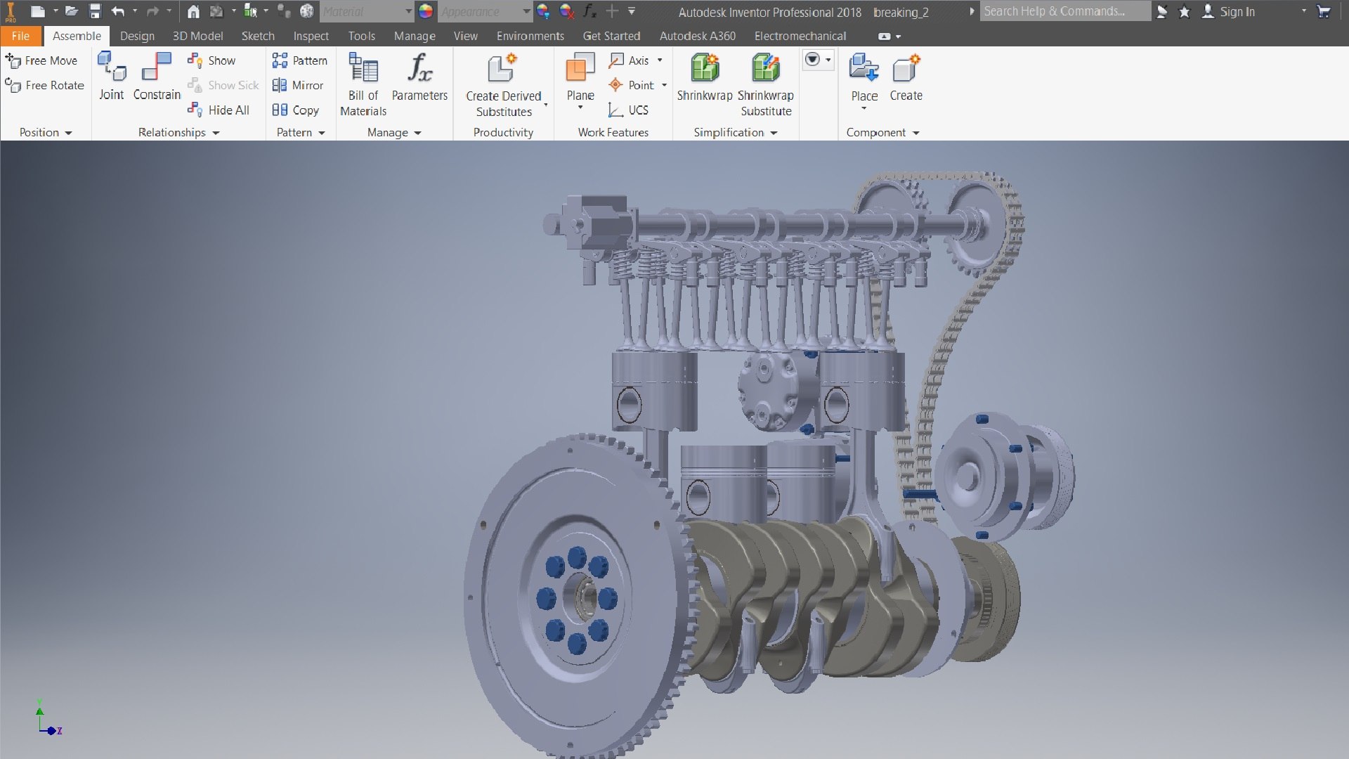 3D I4 Crankshaft Diezel Engine 3d Model Model - TurboSquid 2338141