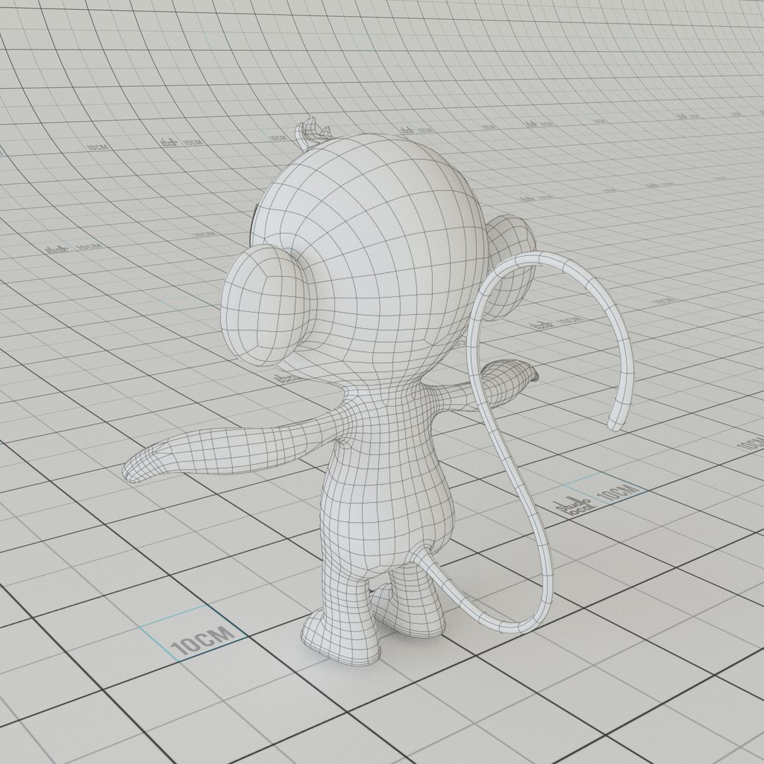 3D cartoon monkey rig - TurboSquid 1210577