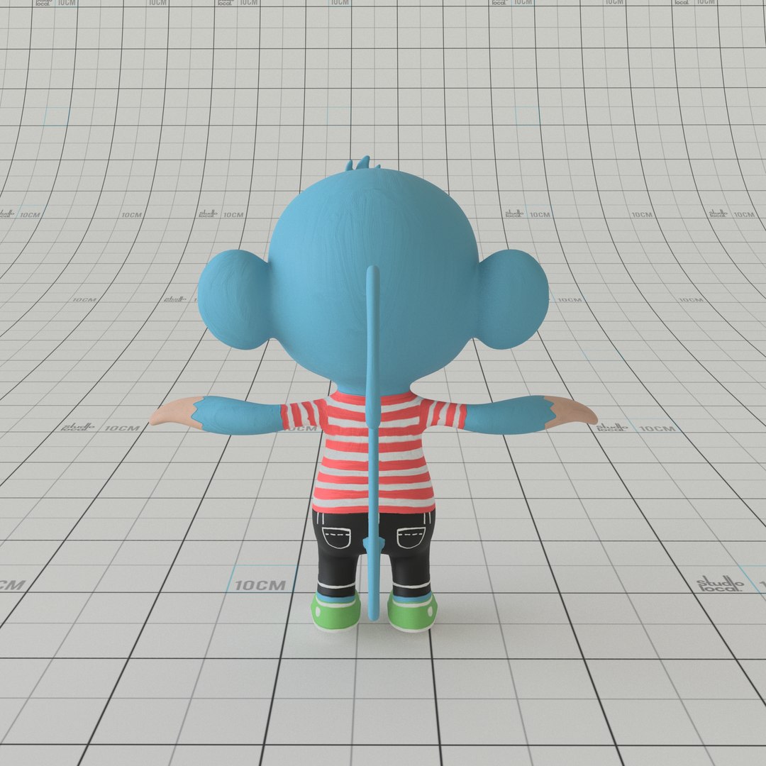3D cartoon monkey rig - TurboSquid 1210577