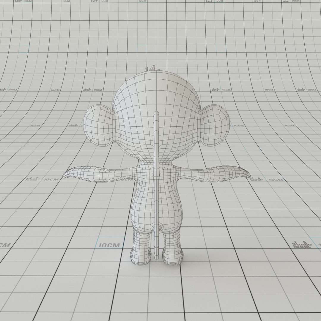 3D cartoon monkey rig - TurboSquid 1210577