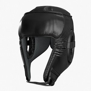 3D model 3D Boxing Training Helmet Black