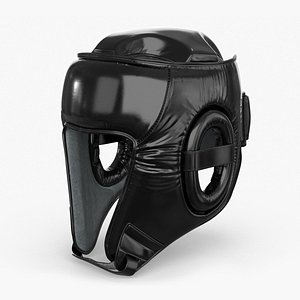 3D model 3D Boxing Training Helmet Black