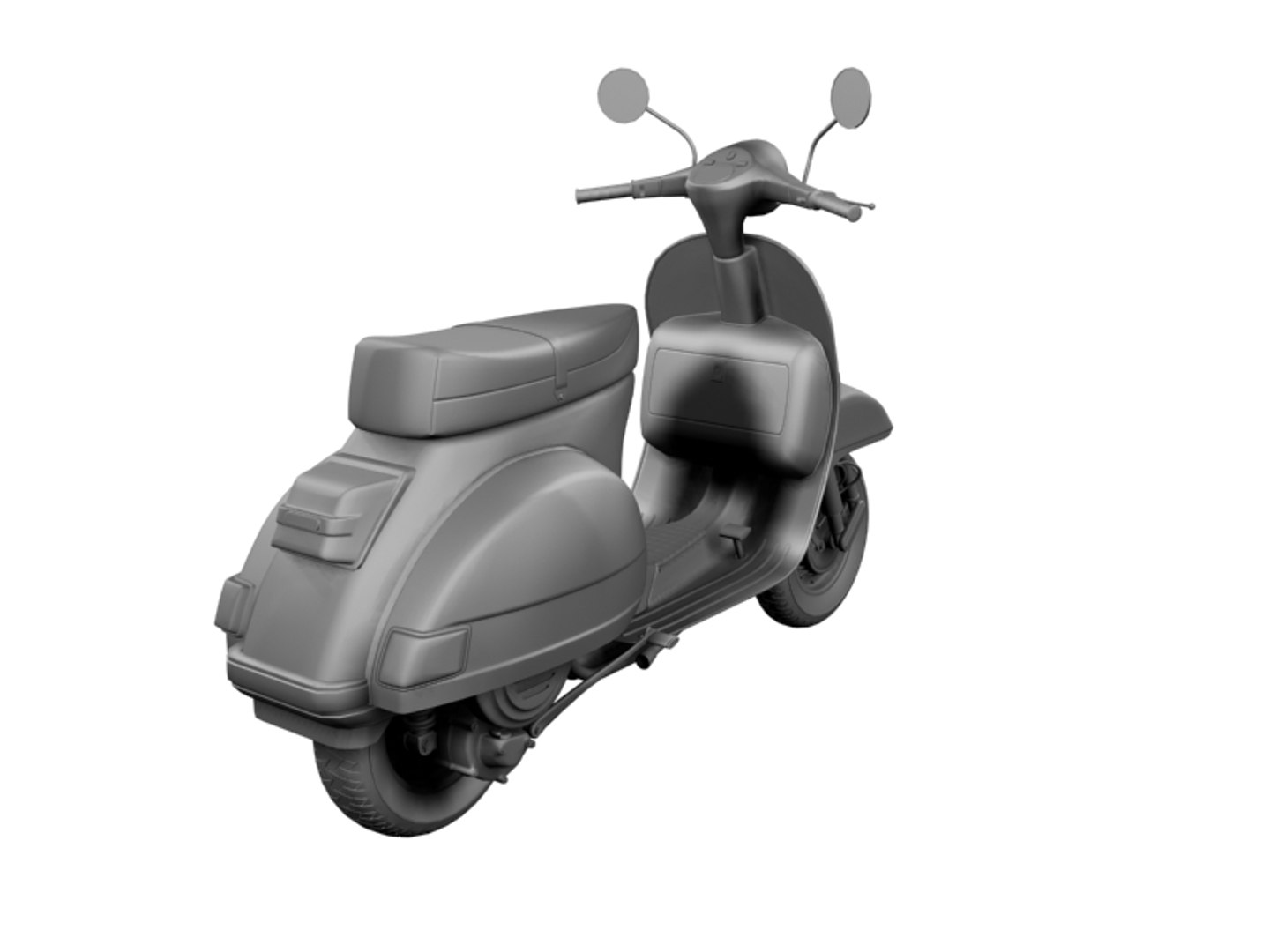3dsmax Piaggio Vespa P125x 1978