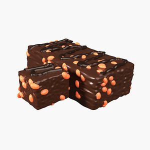 Chocolate Brownie  3D Illustration model
