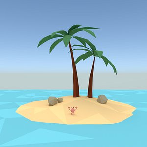 3d model palm stones design