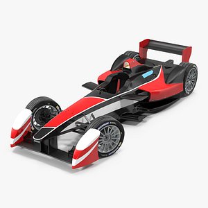 formula e race car 3d model