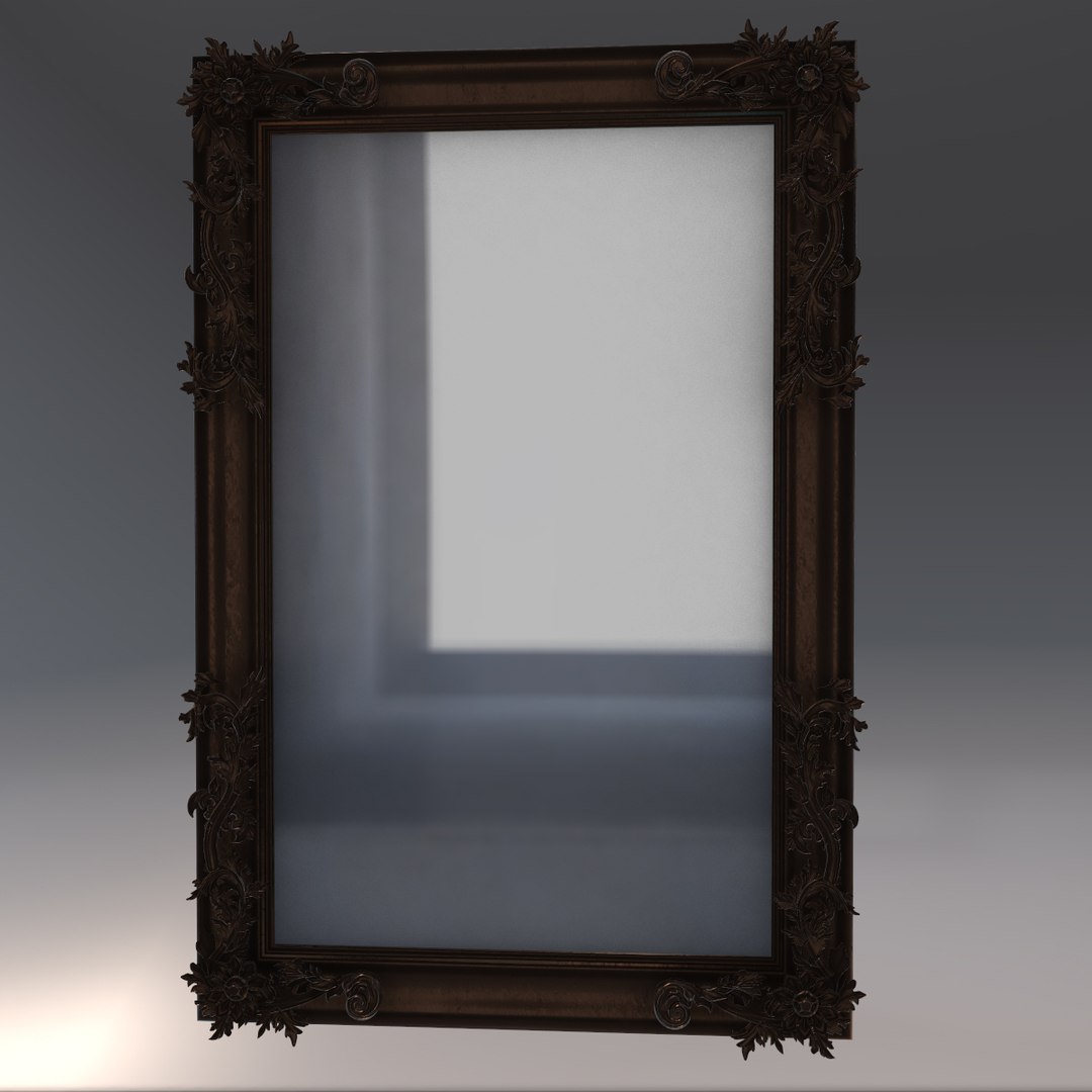3D Vintage Mirror Model - TurboSquid 1220089