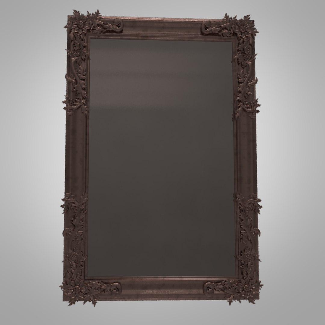 3D Vintage Mirror Model - TurboSquid 1220089